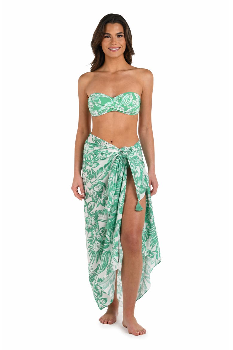 Batiki Cover-Up Pareo, Alternate, color, EUCALYPTUS