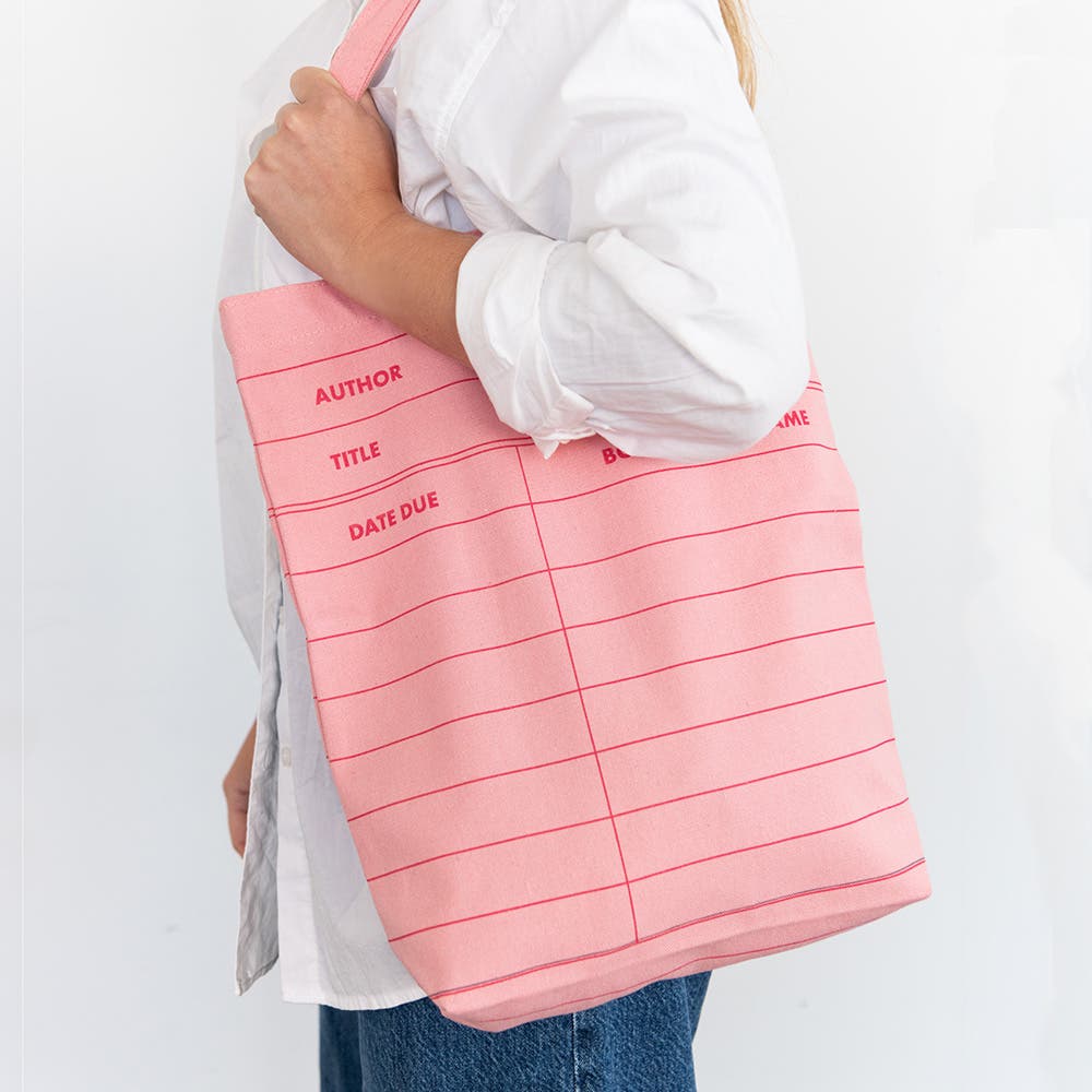 Jollity & Co Book Club Library Small Canvas Tote Bag, Alternate, color, 