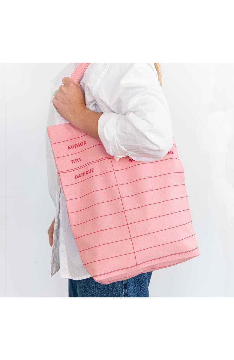 Jollity & Co Book Club Library Small Canvas Tote Bag, Alternate, color,