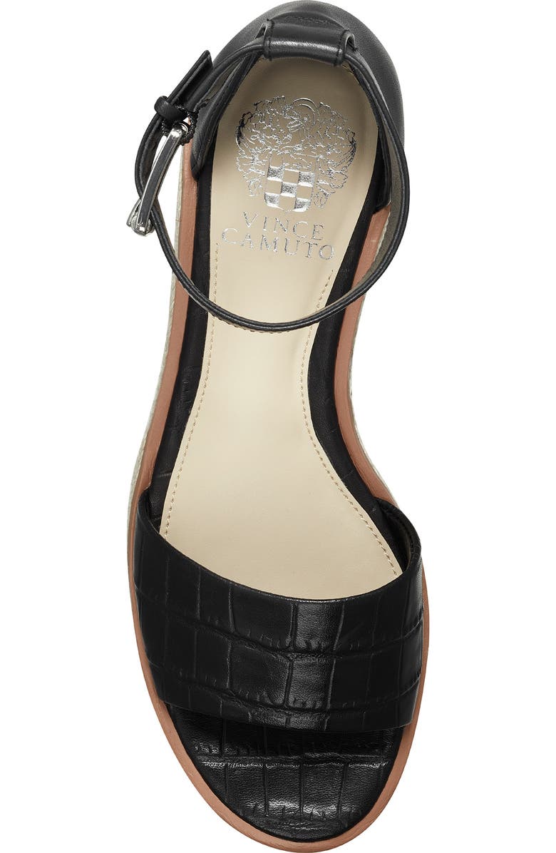 Vince Camuto Meestana Espadrille Leather Wedge Sandal, Alternate, color,