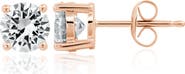 Crislu Brilliant Cubic Zirconia Stud Earrings