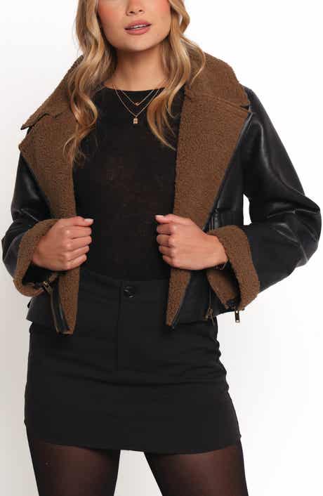 Petal & Pup Folk Faux Leather Jacket