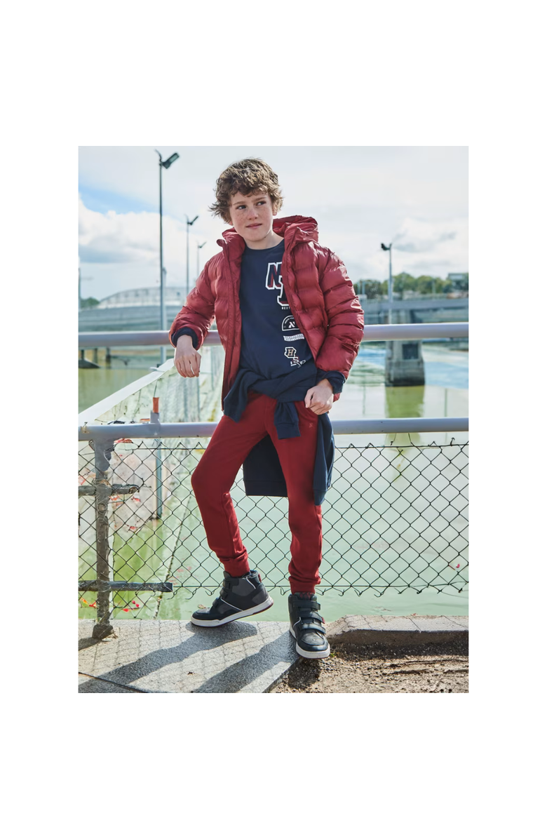 Mayoral Basic Tracksuit Bottoms, Alternate, color, Burgundy