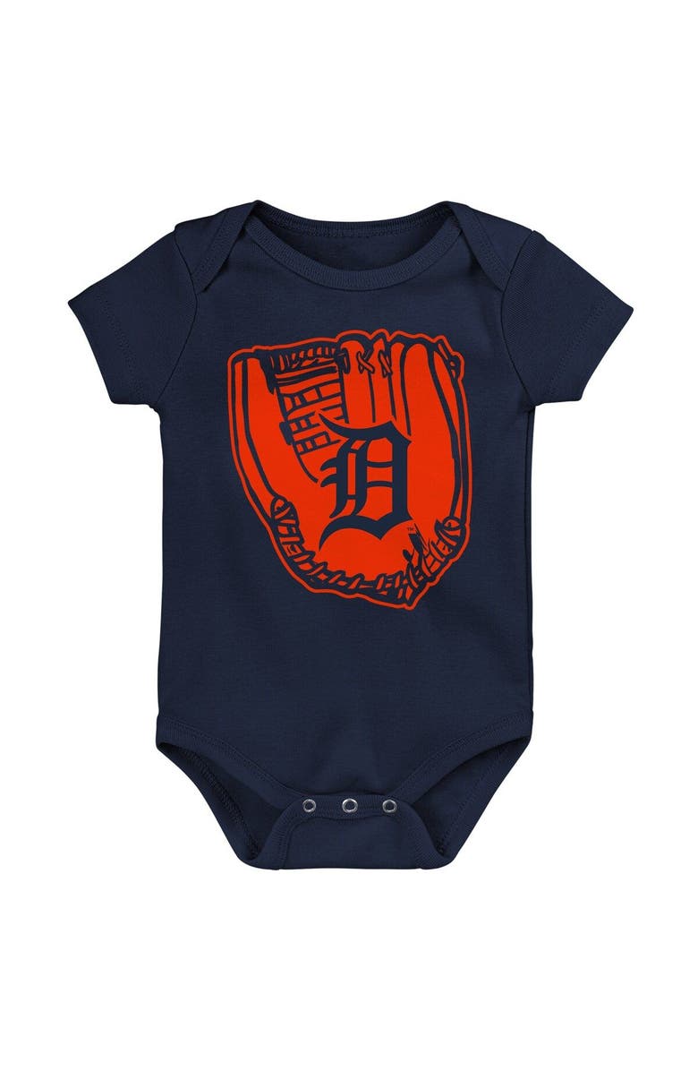 Outerstuff Newborn & Infant Orange/Navy/White Detroit Tigers Minor League Player Three-Pack Bodysuit Set, Alternate, color, Orange