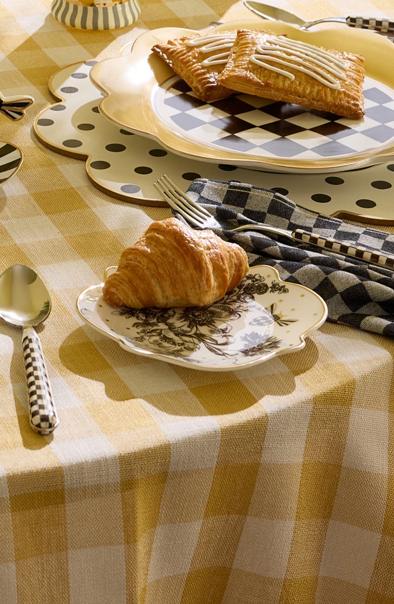 MACKENZIE CHILDS Bee Toile Bread & Butter Plate, Alternate, color, White