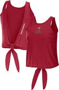 WEAR by Erin Andrews Women's WEAR by Erin Andrews Red Tampa Bay Buccaneers Open Back Twist Tie Tank Top