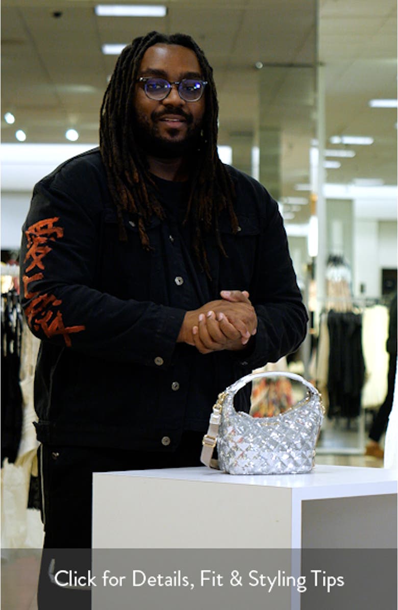 Mini Metro Sequin Top Handle Bag, sales video thumbnail