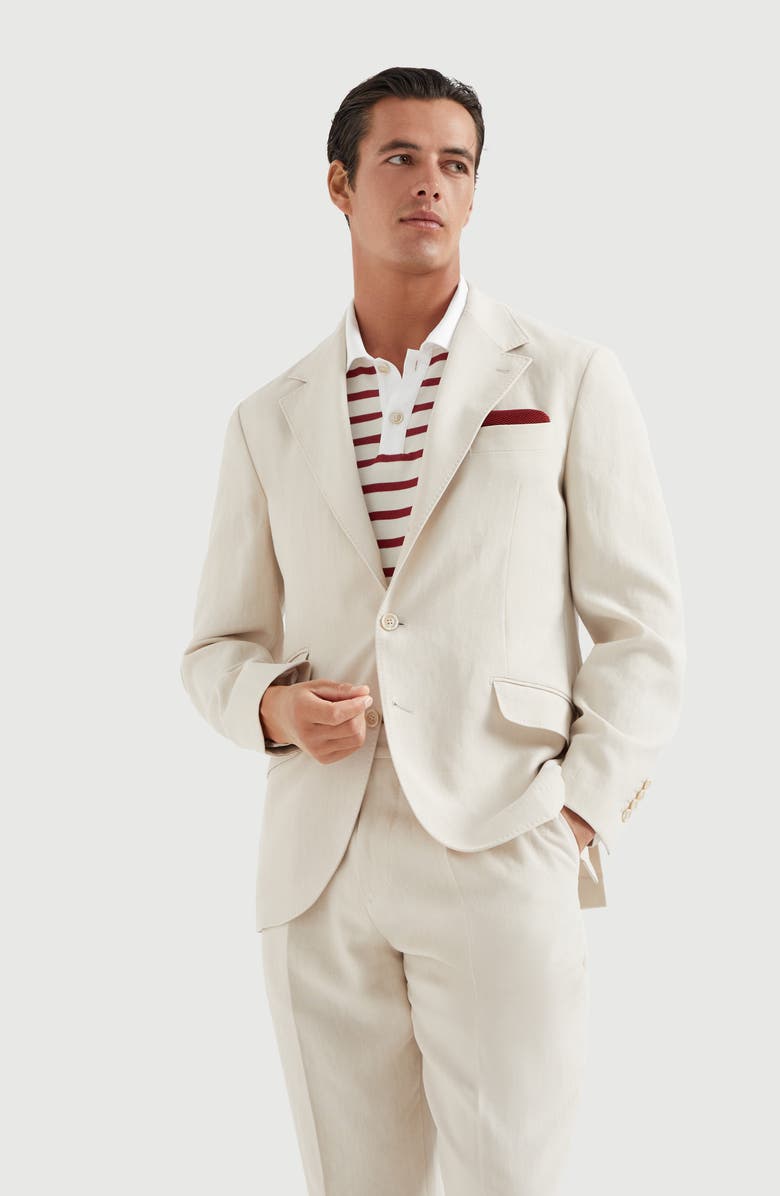 Brunello Cucinelli Deconstructed Cavallo blazer, Alternate, color, 