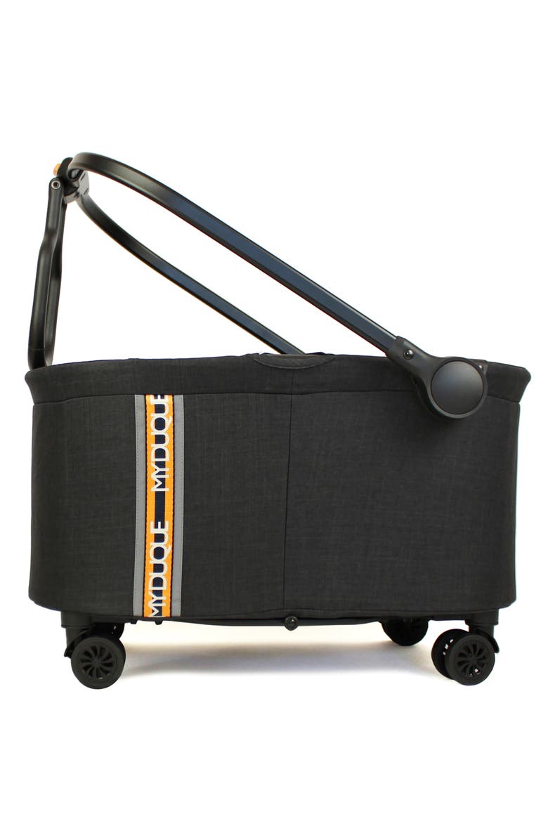My Duque MULTI Bicycle Pannier Basket Utility Cart, Main, color, Black