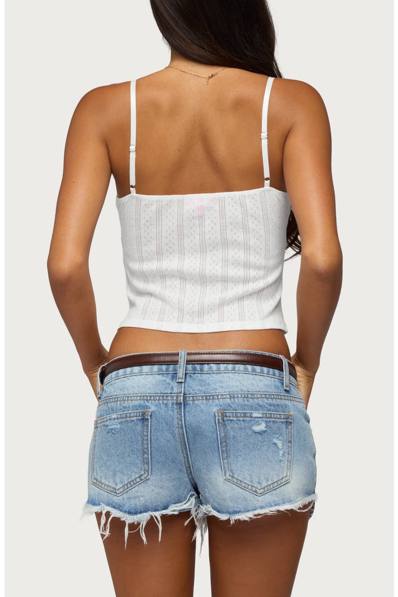 Aivy Pointelle Camisole, Alternate, color, WHITE
