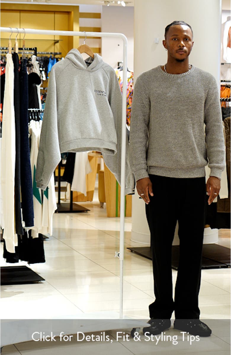 Cotton Blend Fleece Crop Hoodie, sales video thumbnail