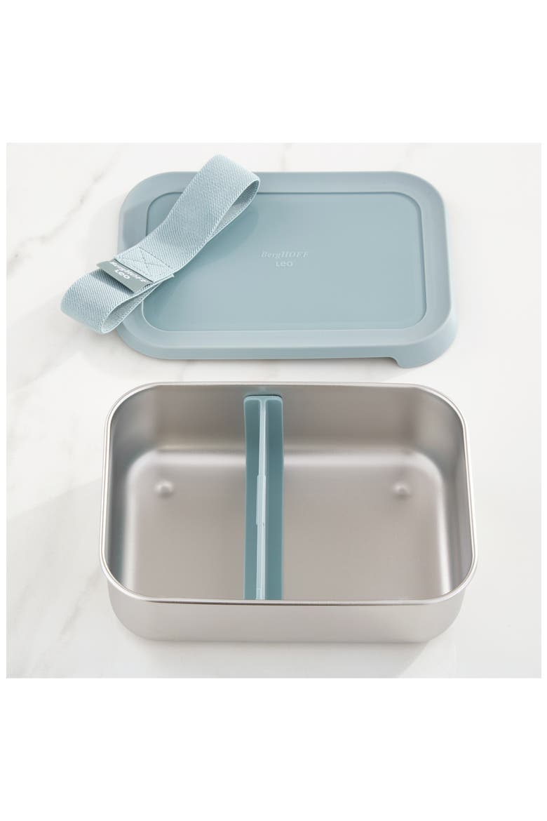 Leo Stainless Steel Lunch Box, Alternate, color, SLATE