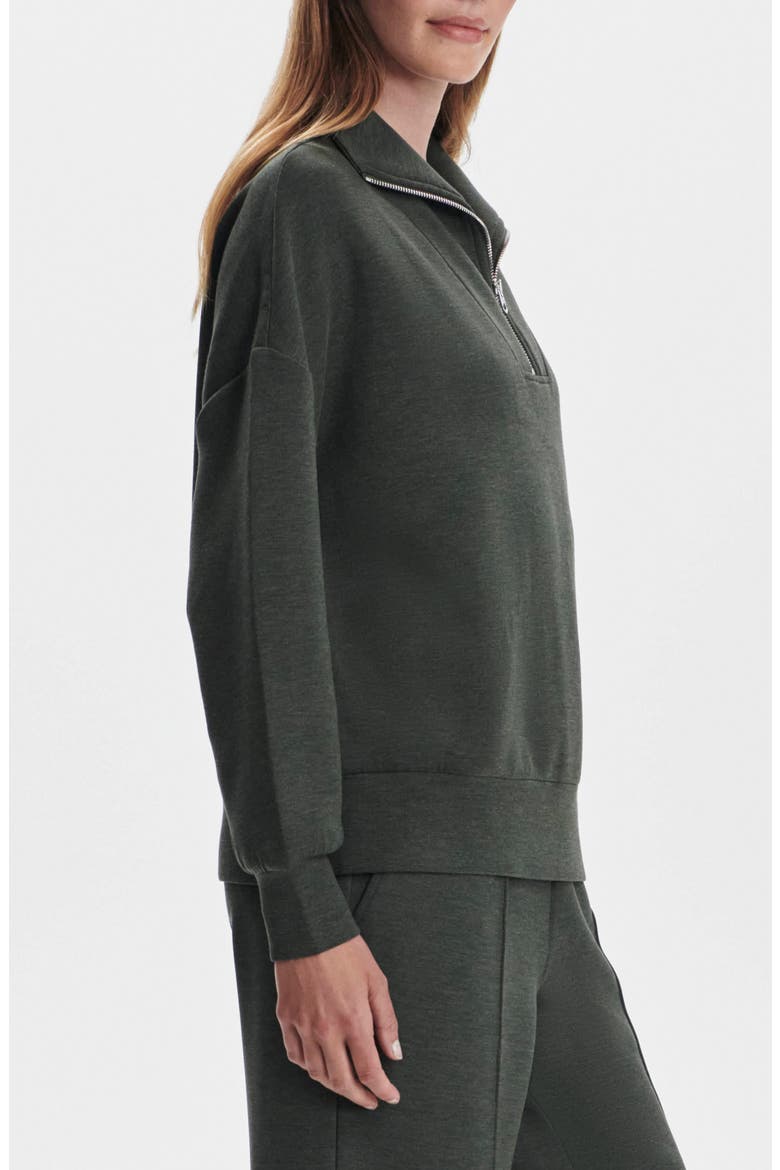 Hawley Half-Zip Sweatshirt, Alternate, color, OLIVE MARL