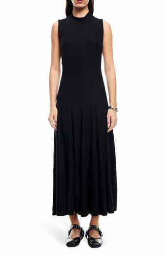 LIONESS Indi Sleeveless Mock Neck Maxi Dress