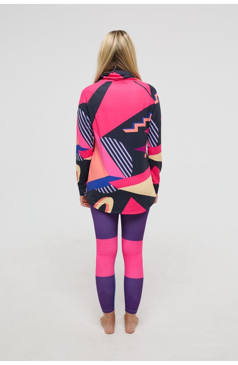 OOSC High Neck Baselayer Top Hotstepper - Women's, Alternate, color, Multi-Colour