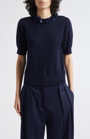 Ulla Johnson Jude Embellished Wool Sweater