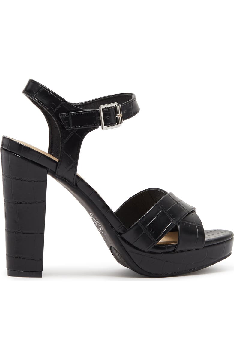 Chinese Laundry Addy Croc-Embossed Platform Sandal, Alternate, color,