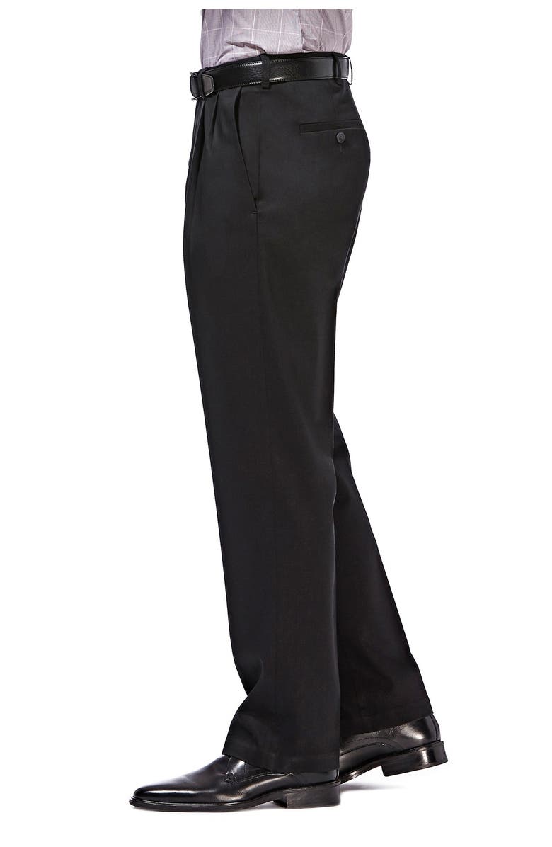 HAGGAR Premium No Iron Khaki Classic Fit Pant, Alternate, color, Black