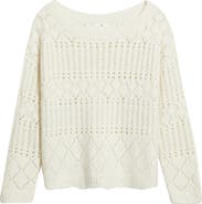 BP. Open Stitch Oversize Sweater
