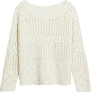 BP. Open Stitch Oversize Sweater