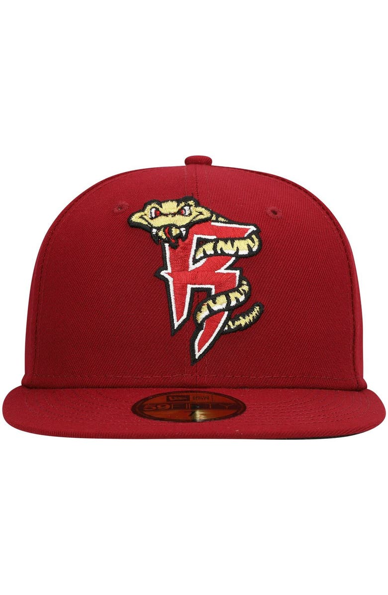 New Era Men's New Era Red Wisconsin Timber Rattlers Authentic Collection Team Home 59FIFTY Fitted Hat, Alternate, color, Red