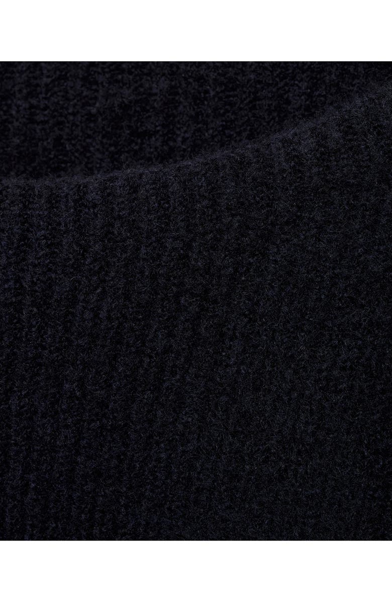 MANGO Perkins Funnel Neck Sweater, Alternate, color, Dark Navy