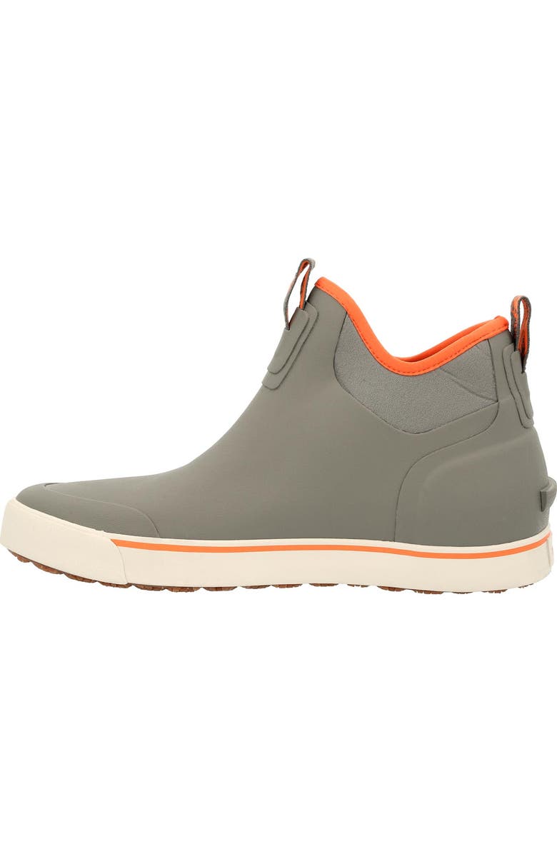 Rocky Drystrike Waterproof Gray & Orange Deck Boot, Alternate, color, Charcoal Grey Orange