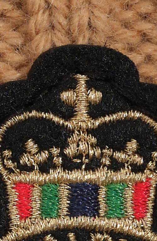 Lauren Ralplh Lauren Cable Crest Patch Hat In Brown