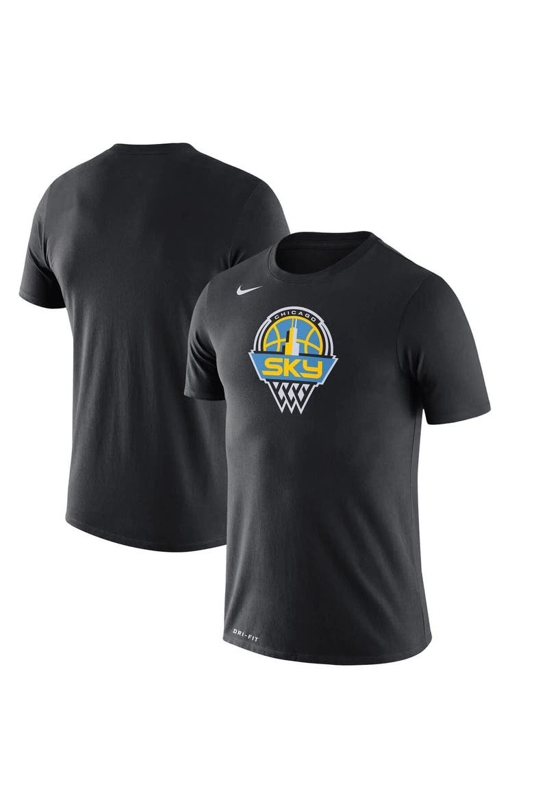 Men's Nike Black Chicago Sky Logo Performance T-Shirt, Alternate, color, Black