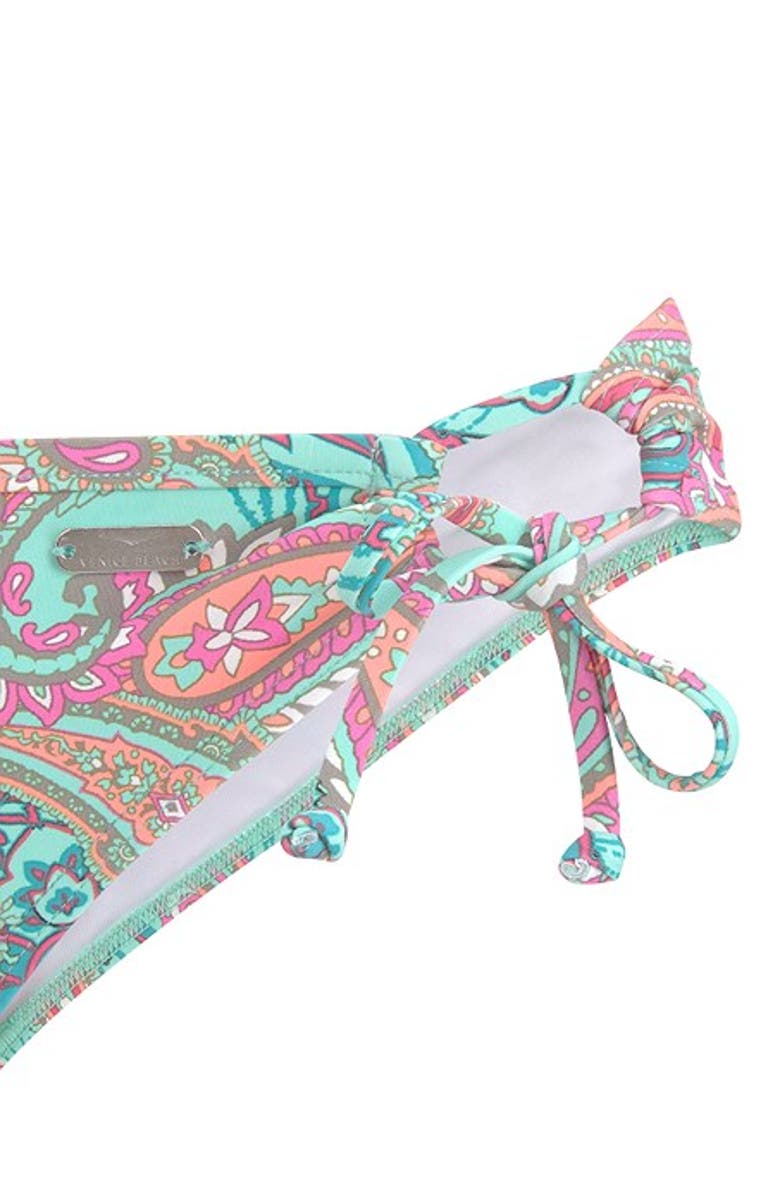 LASCANA Women's Paisley Print Bikini Bottom, Alternate, color, Mint Printed