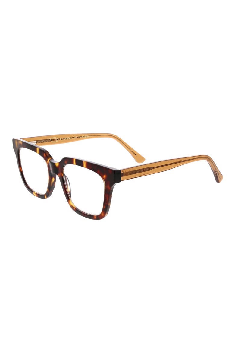 51mm Square Reading Glasses, Alternate, color, TORTOISE