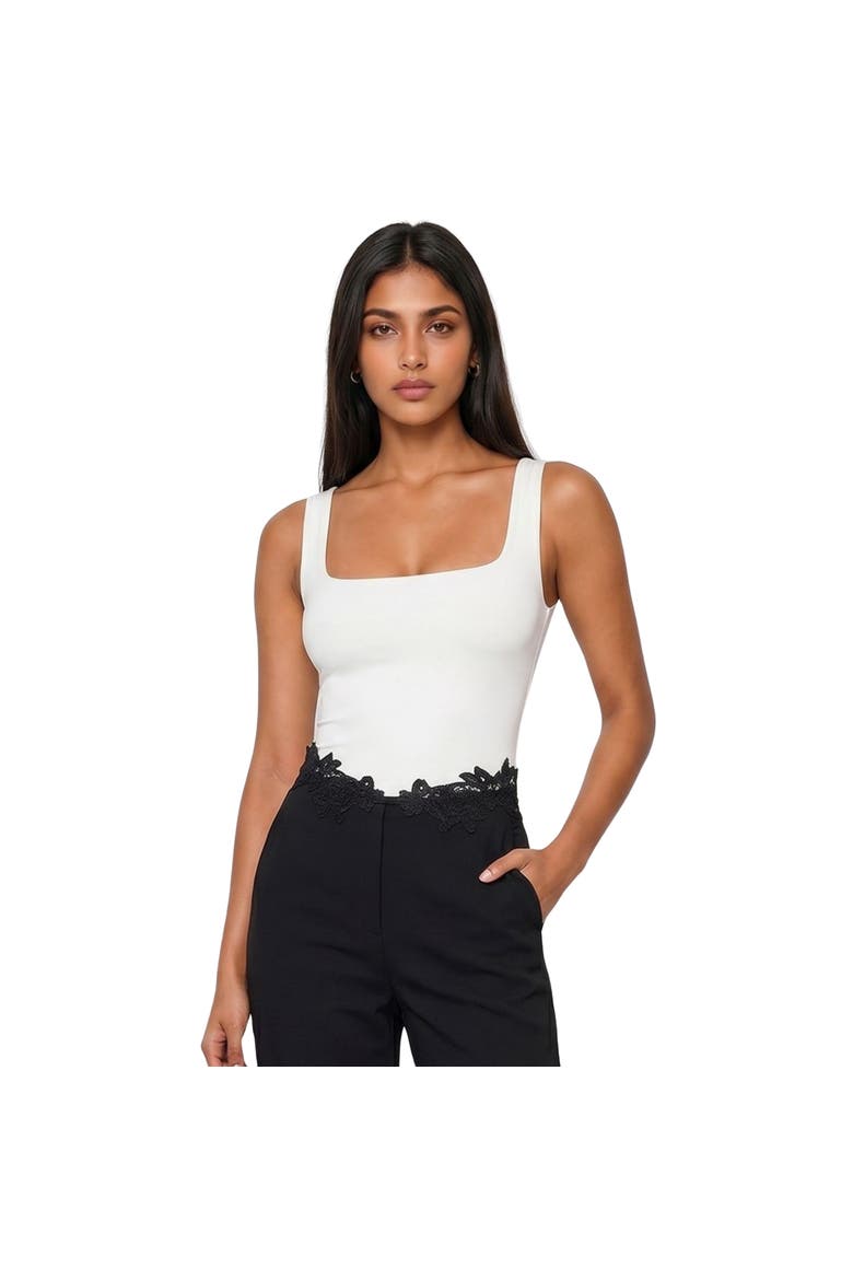 The Soiree Contrast Jumpsuit, Alternate, color, BLACKWHITE