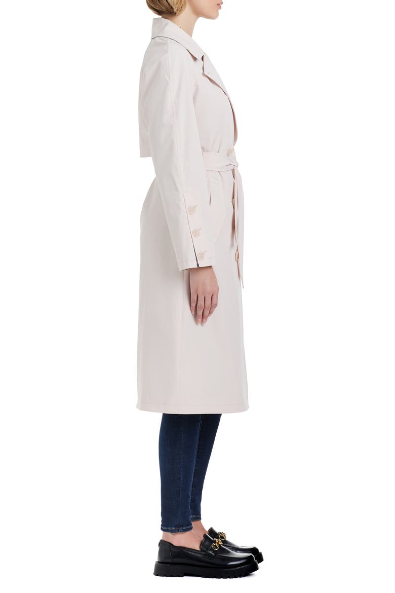 double breasted trench coat, Alternate, color, SESAME CAKE