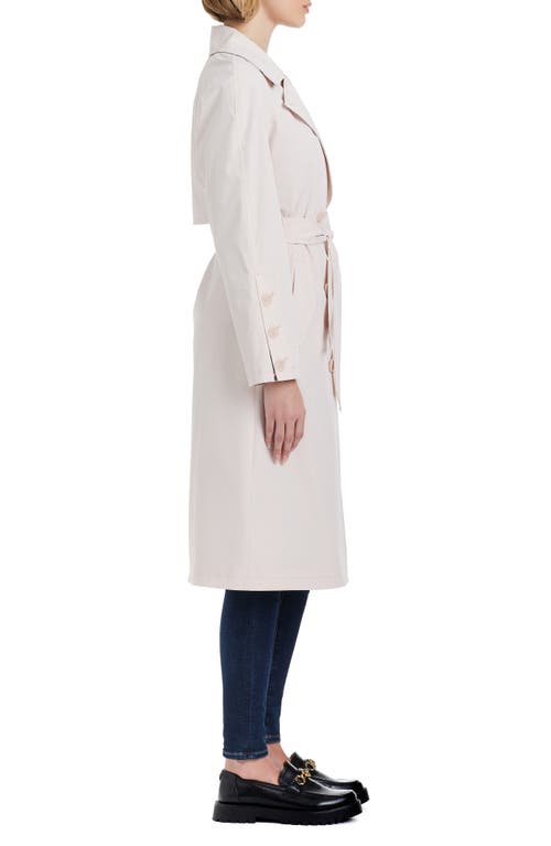 Kate Spade New York Double Breasted Trench Coat In Sesame Cake