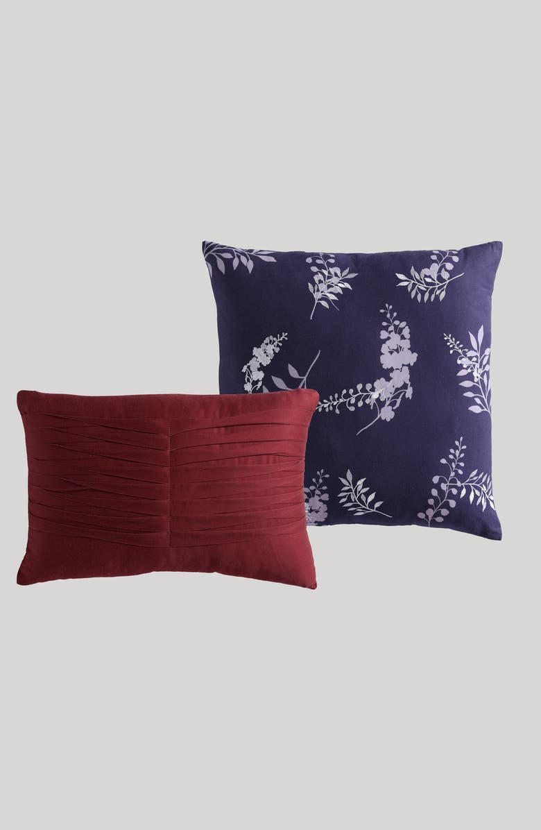 Bebejan Purple Garden 5-Piece Reversible Comforter Set, Alternate, color, Purple