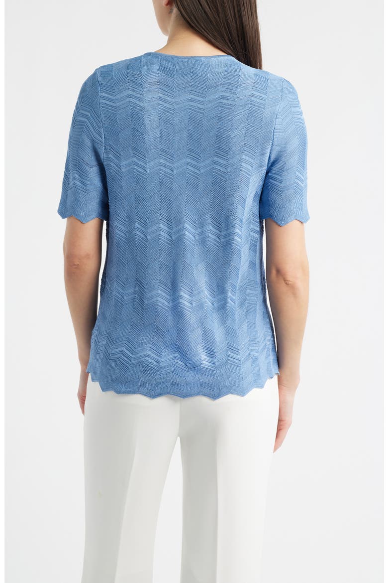 Zigzag Pointelle Cardigan, Alternate, color, LAGOON