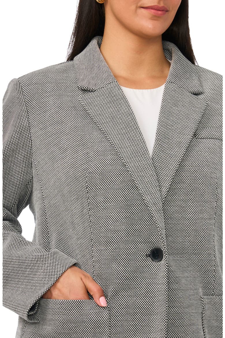 One-Button Blazer, Alternate, color, RICH BLACK
