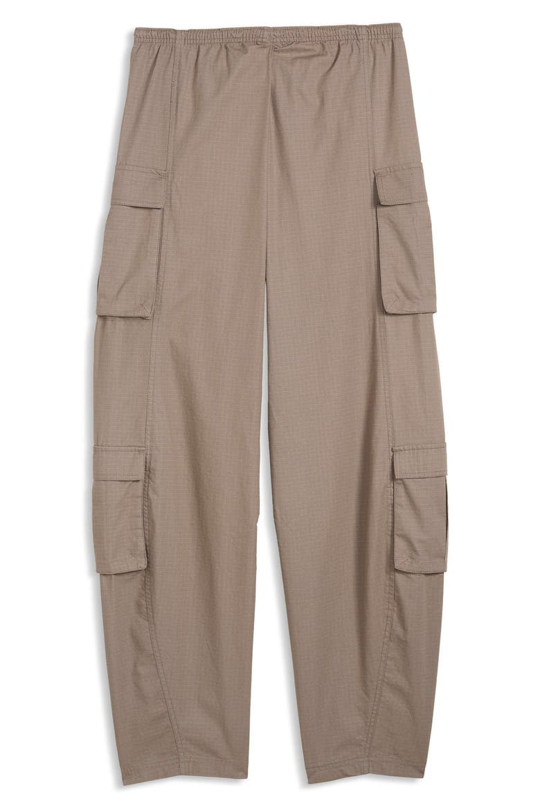 Relaxed Barrel Cargo Pants, Alternate, color, MOUSE GRAY
