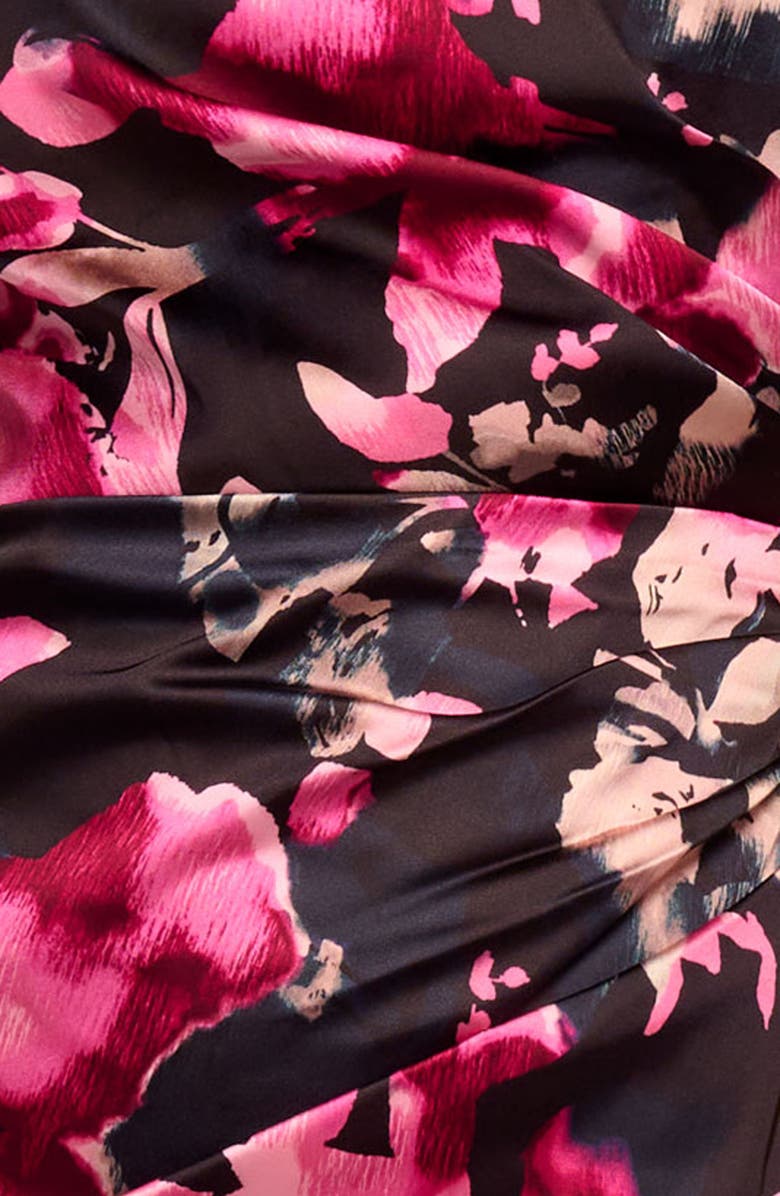 Ramy Brook Dory Floral Print Strapless Midi Dress, Alternate, color, Multi Wild Floral