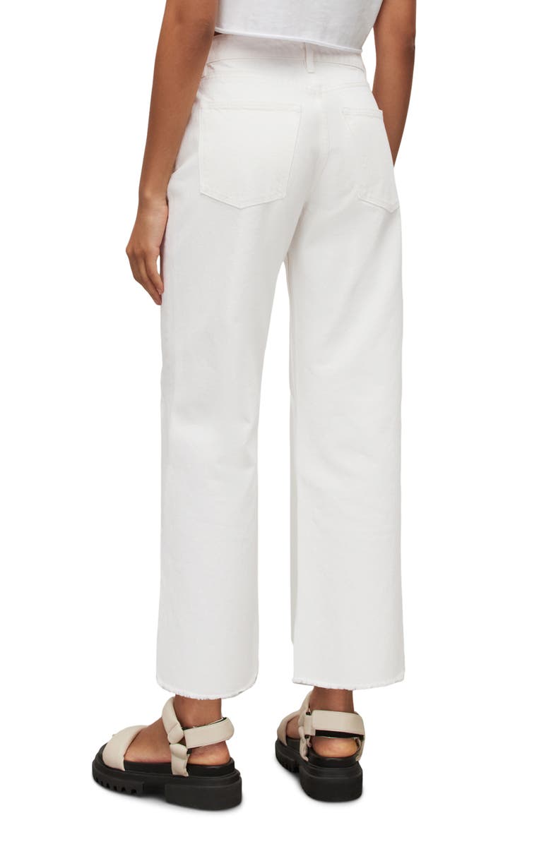 AllSaints Hailey Destroy Crop Straight Leg Jeans, Alternate, color,