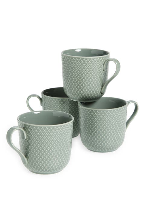 Rhombe Earth Set of 4 Mugs