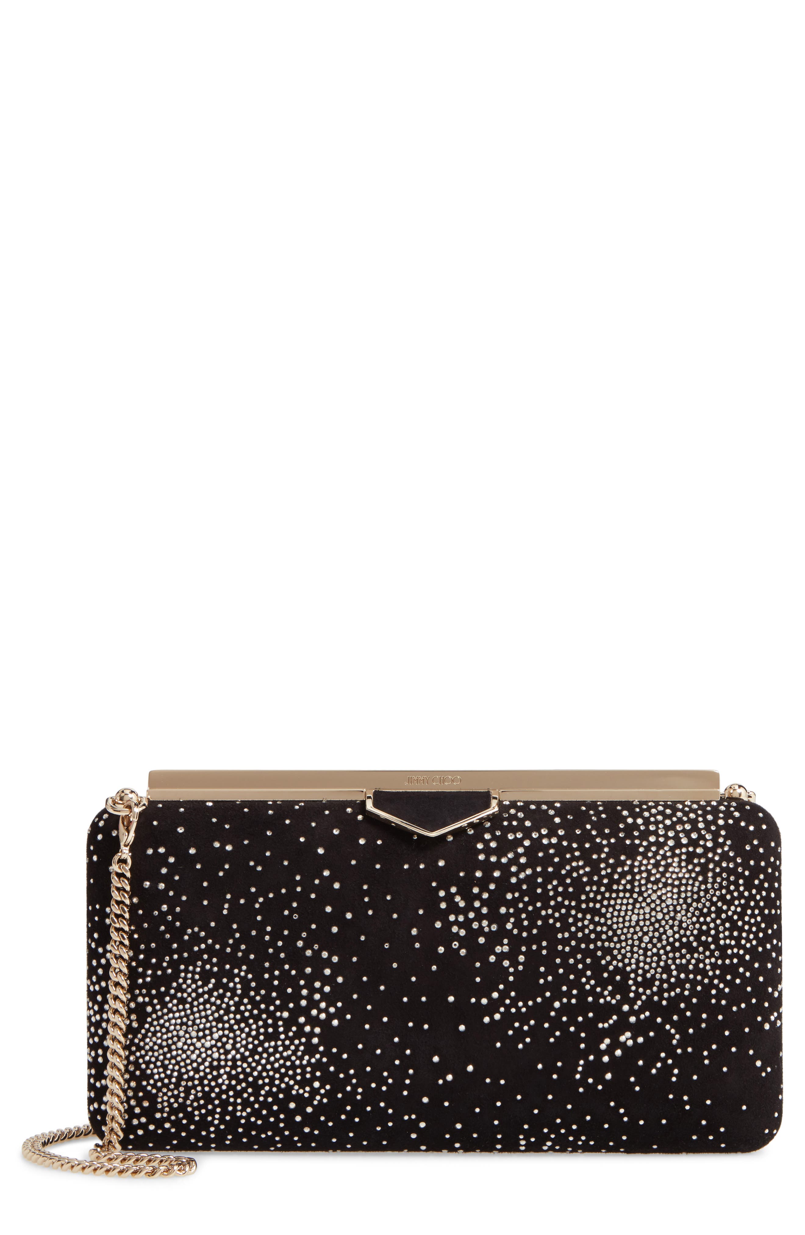 Jimmy Choo Ellipse Constellation Embellished Clutch, Main, color, 