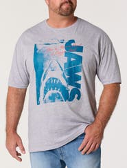 True Nation by DXL Big & Tall Jaws Graphic Tee