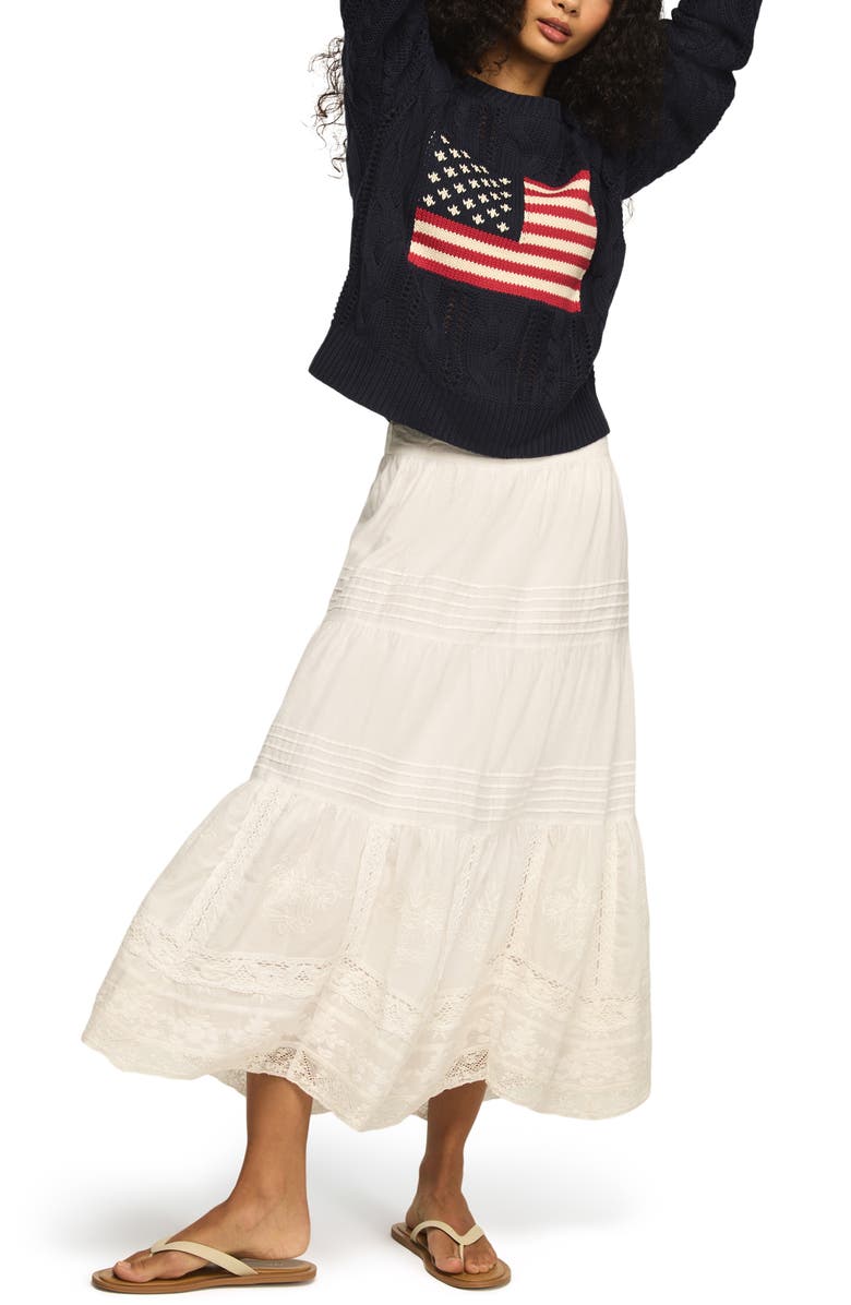 Lucky Brand Americana Sweater, Alternate, color, Cadet Navy