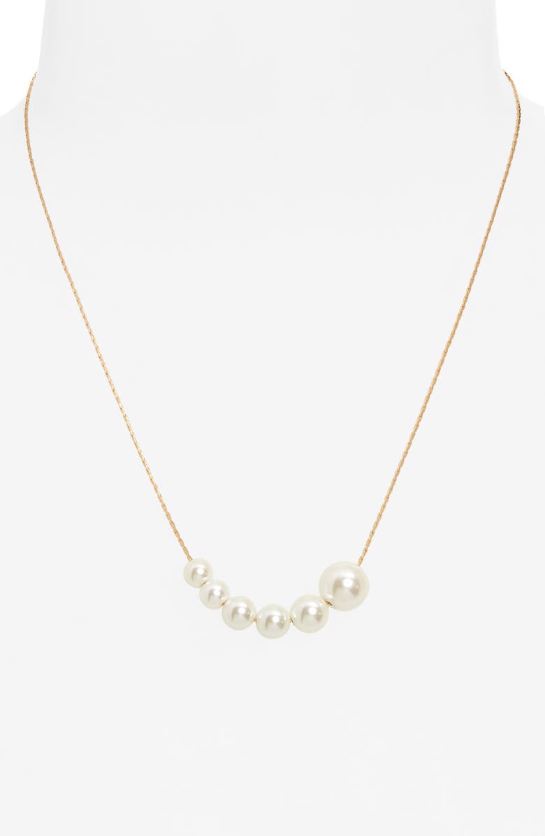 Nordstrom Graduated Freshwater Pearl Necklace, Alternate, color,