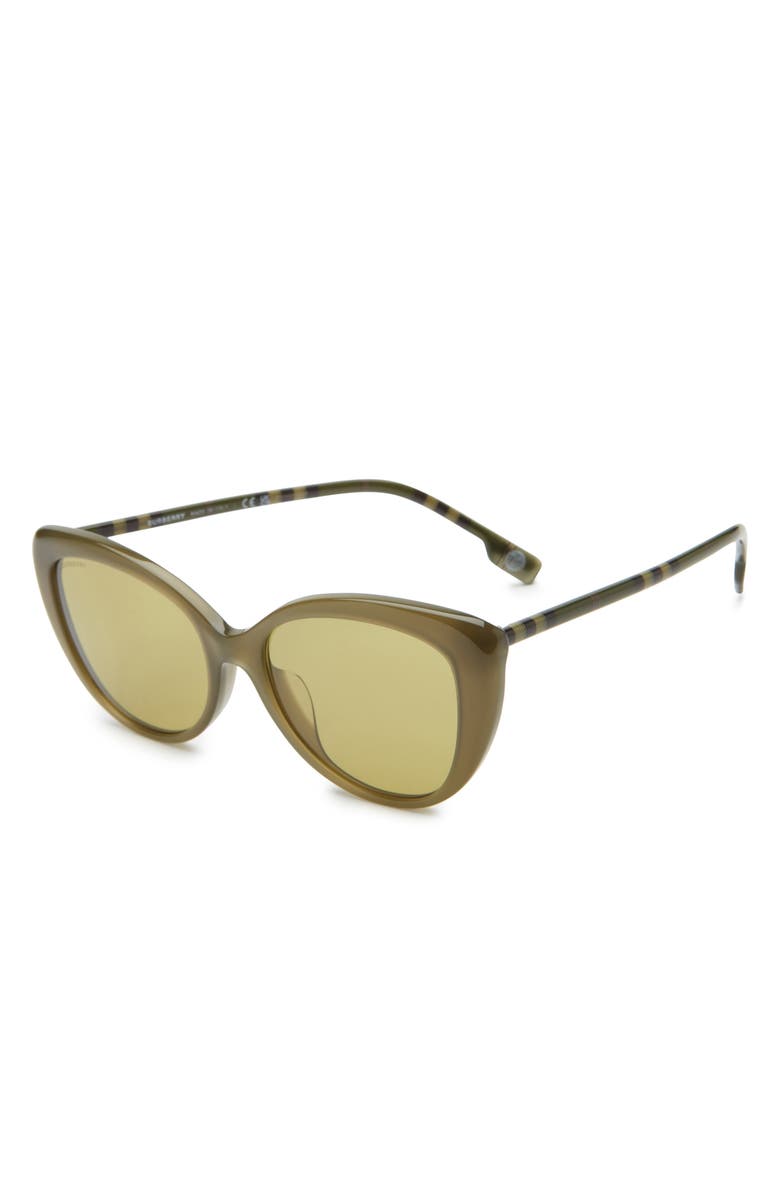 Burberry 54mm Cat Eye Sunglasses, Alternate, color, Green