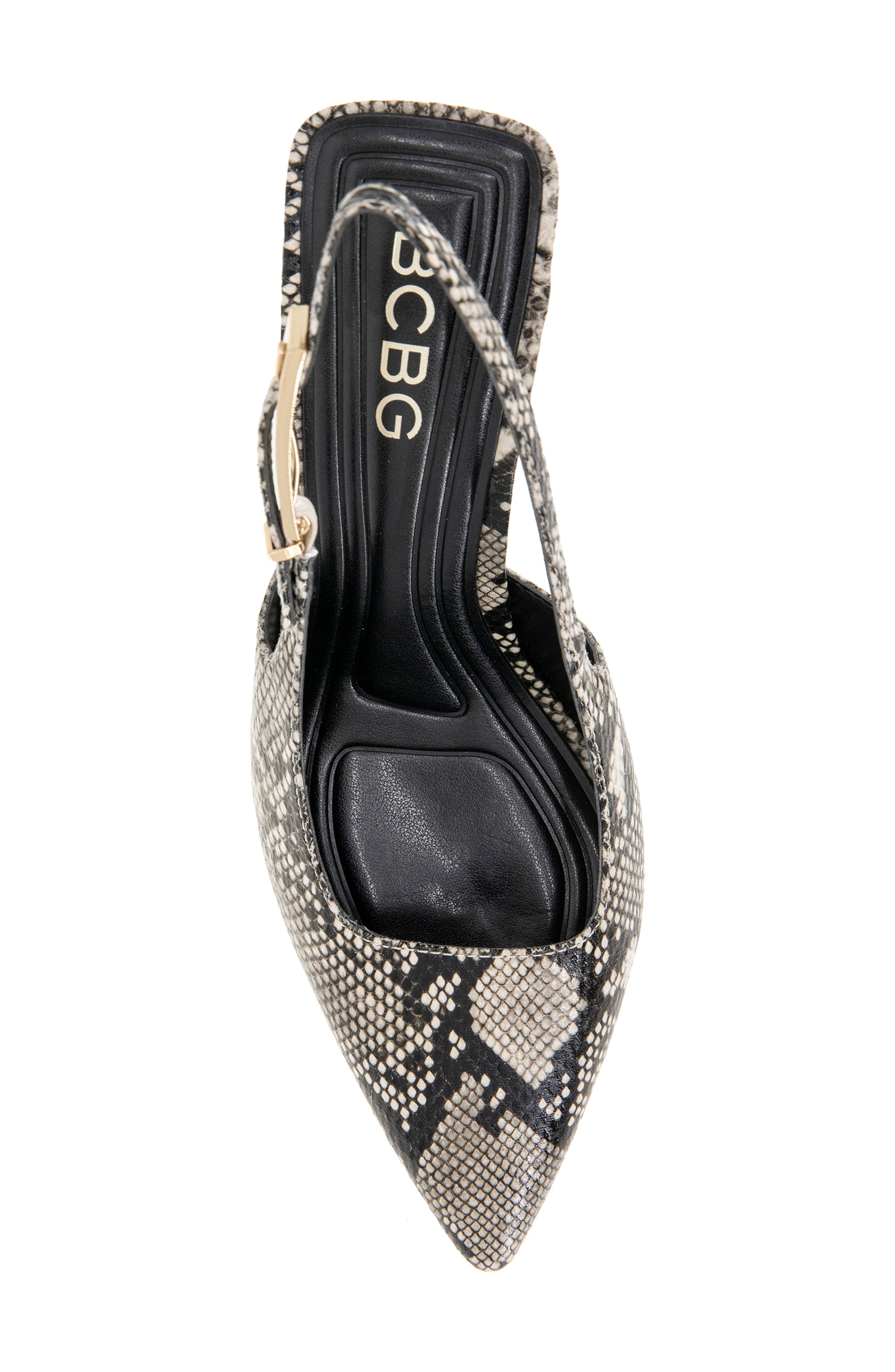 Inara Slingback Pointed Toe Pump, Alternate, color, NATURAL SNAKE