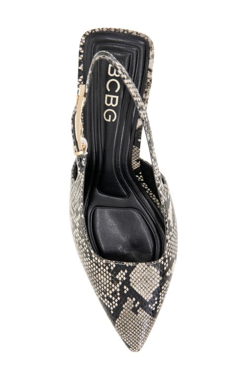 Bcbg Inara Slingback Pointed Toe Pump In Animal Print