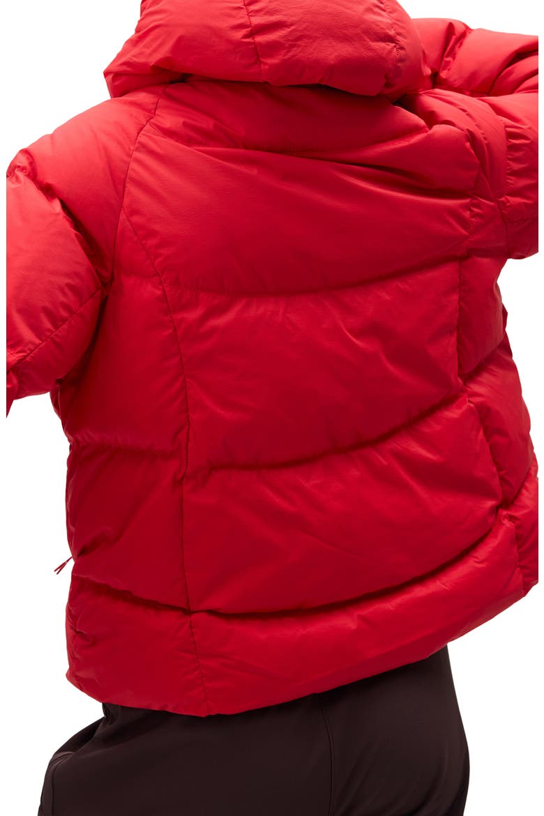 Louise Down Puffer Jacket, Alternate, color, ROUGE