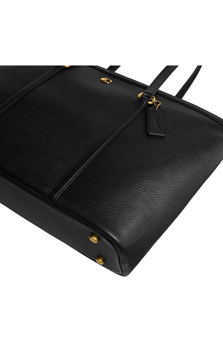 COACH Refined Pebble Leather Tote, Alternate, color,